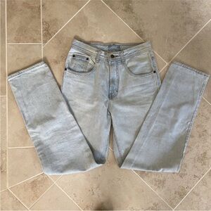 STRUCTURE Denim light blue jean women 29 cotton straight tapered High Waist Vtg